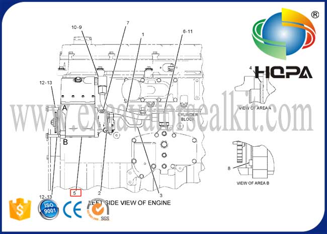 319-0677 10R-8899 Pompa Injeksi Bahan Bakar Hidraulik Cocok untuk Mesin  324D 336D C7 C9